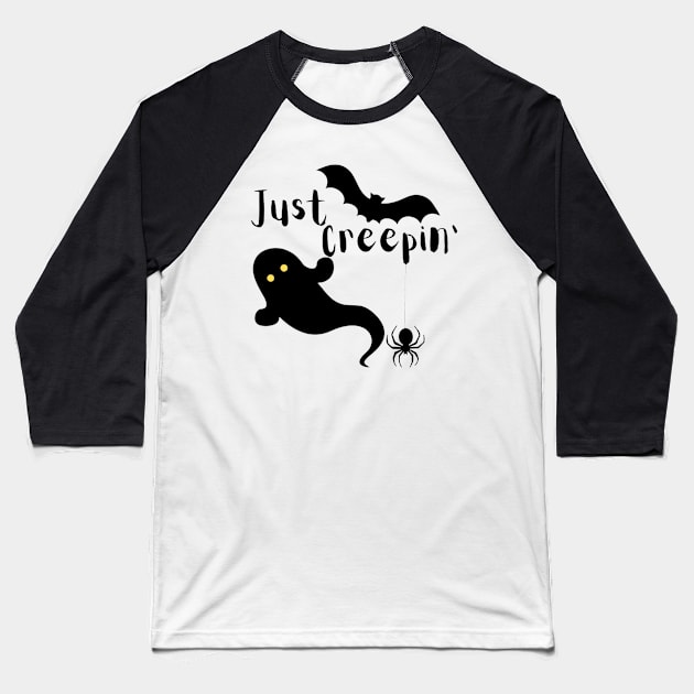 Just Creepin' Baseball T-Shirt by Mihadom